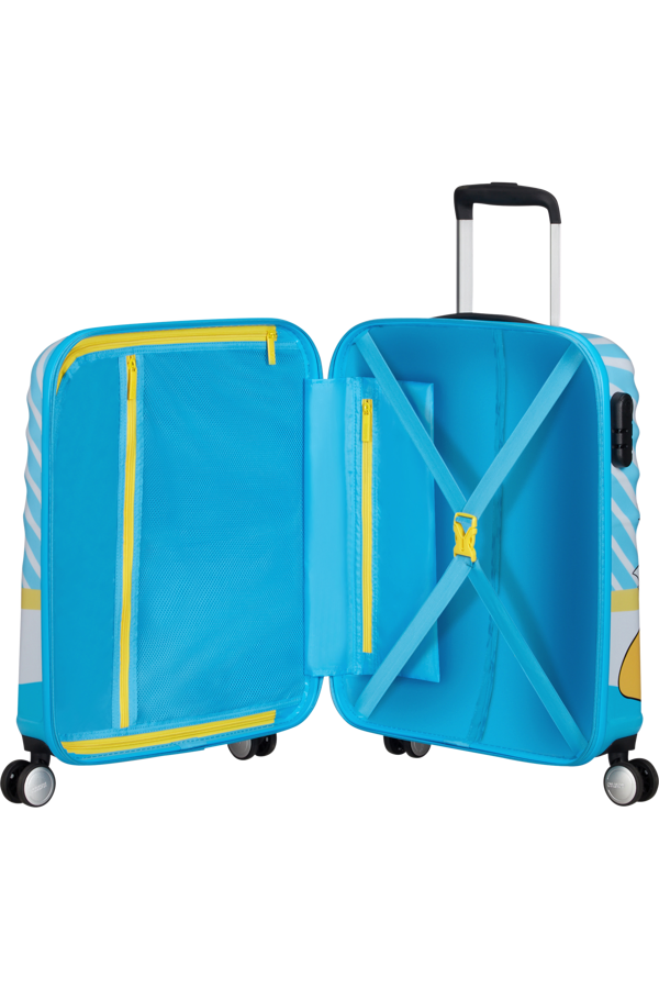 Mala de Cabine 55cm 4 Rodas Beijo do Donald Azul - Wavebreaker Disney | American Tourister