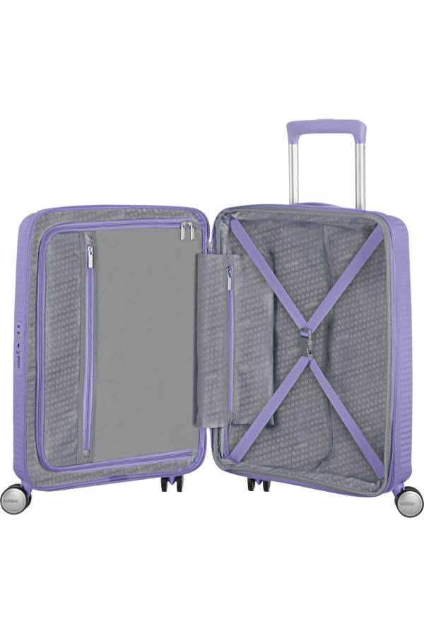 Mala de Cabine 55cm Expansível Lavanda - Soundbox | American Tourister®