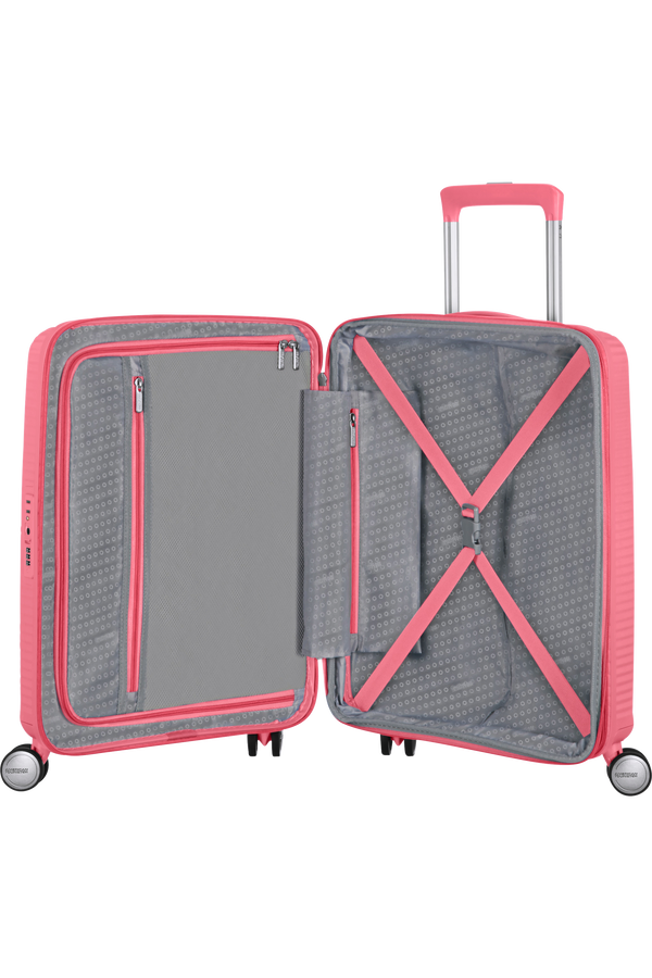 Mala de Cabine 55cm Expansível Coral - Soundbox | American Tourister®