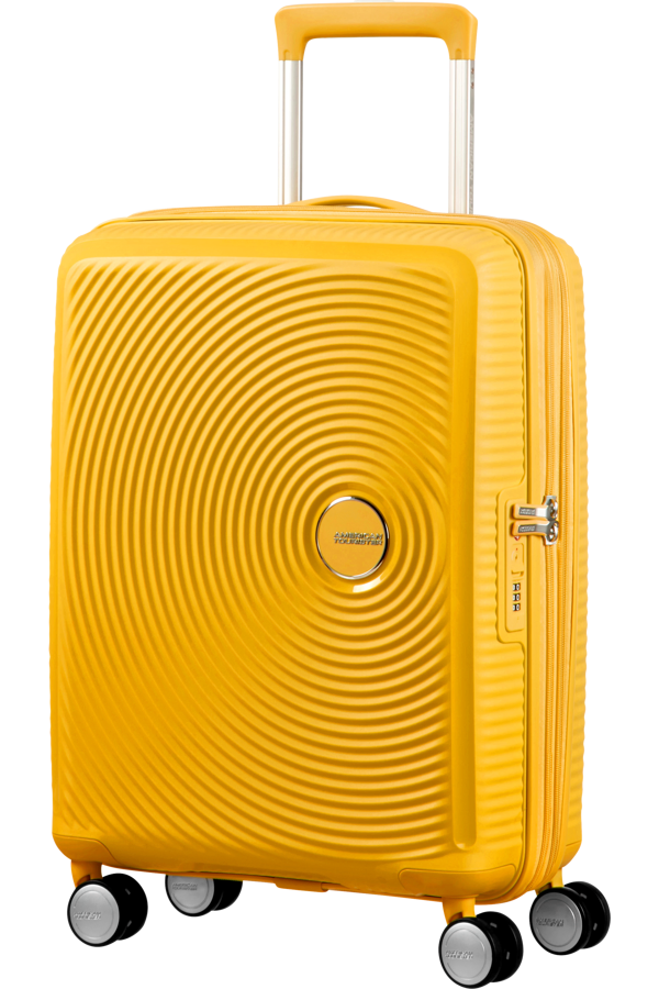 Mala de Cabine 55cm Expansível Amarela - Soundbox | American Tourister®