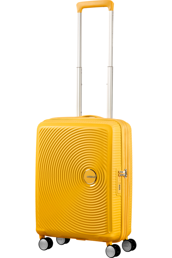 Mala de Cabine 55cm Expansível Amarela - Soundbox | American Tourister®