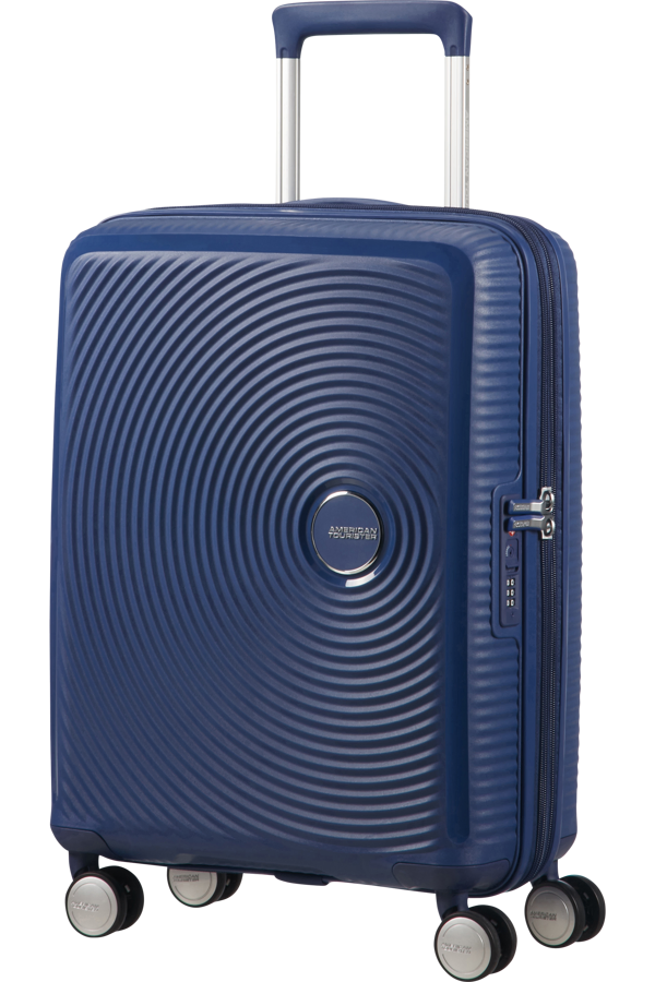 Mala de Cabine 55cm Expansível Azul Meia-Noite - Soundbox | American Tourister®