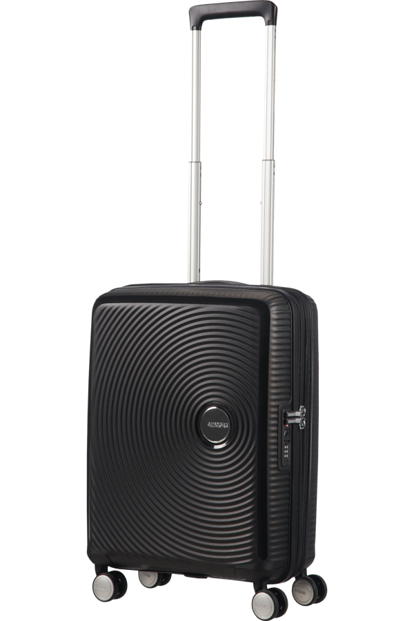 Mala de Cabine 55cm Expansível Preta - Soundbox | American Tourister®