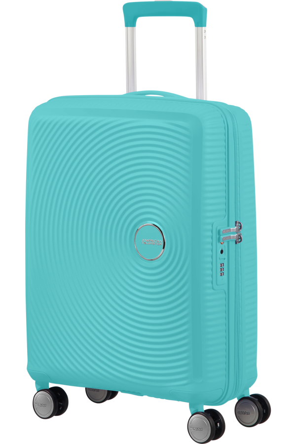 Mala de Cabine 55cm Expansível Azul Piscina - Soundbox | American Tourister®