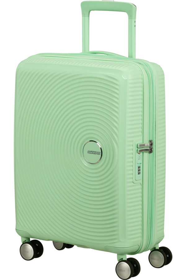Mala de Cabine 55cm Expansível Verde Pastel - Soundbox | American Tourister®