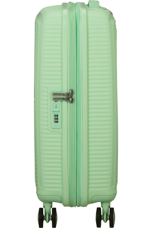 Mala de Cabine 55cm Expansível Verde Pastel - Soundbox | American Tourister®