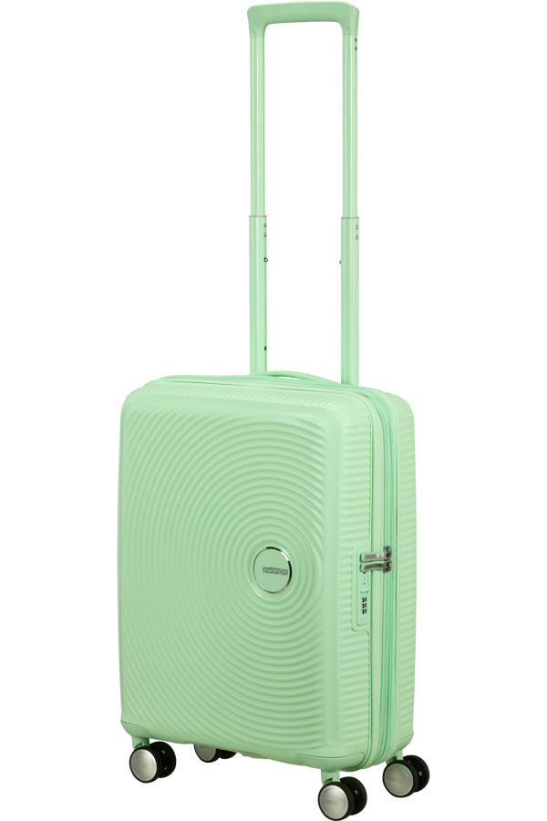 Mala de Cabine 55cm Expansível Verde Pastel - Soundbox | American Tourister®