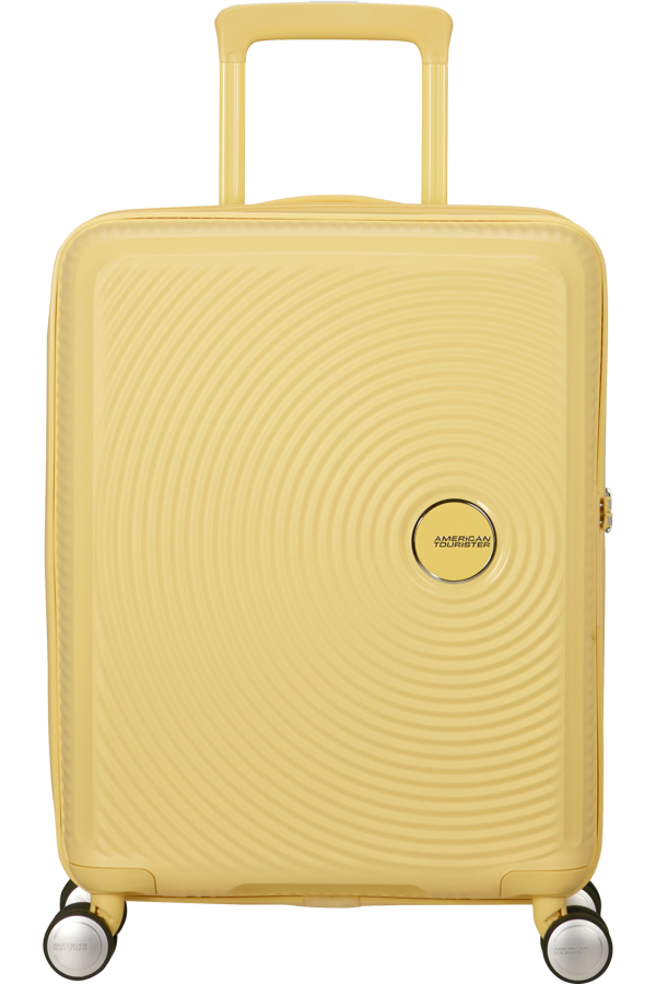 Mala de Cabine 55cm Expansível Amarelo Pastel - Soundbox | American Tourister®