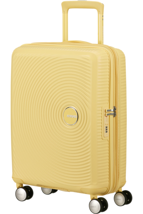 Mala de Cabine 55cm Expansível Amarelo Pastel - Soundbox | American Tourister®