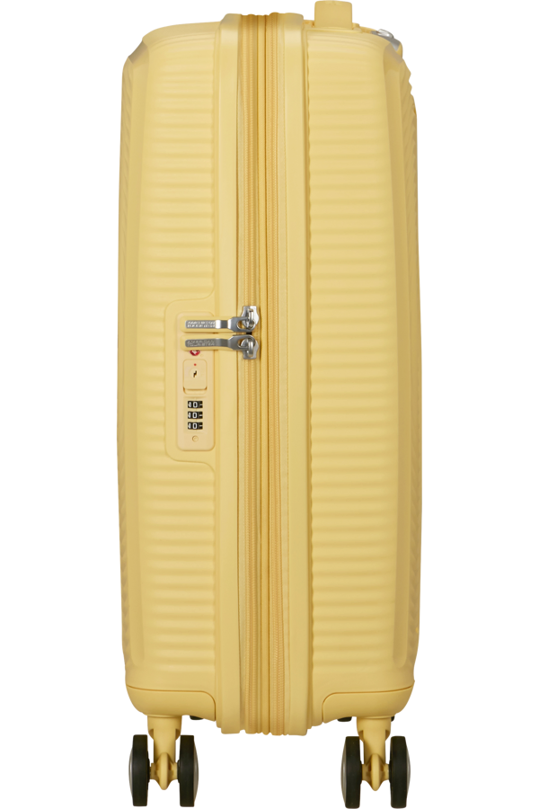 Mala de Cabine 55cm Expansível Amarelo Pastel - Soundbox | American Tourister®