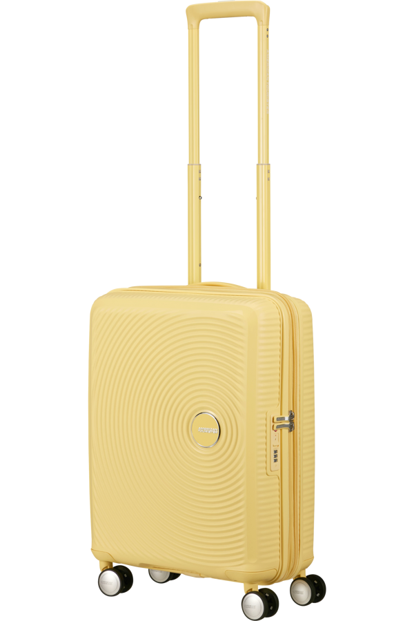 Mala de Cabine 55cm Expansível Amarelo Pastel - Soundbox | American Tourister®