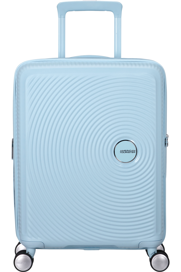 Mala de Cabine 55cm Expansível Azul Pastel - Soundbox | American Tourister®