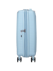 Mala de Cabine 55cm Expansível Azul Pastel - Soundbox | American Tourister®