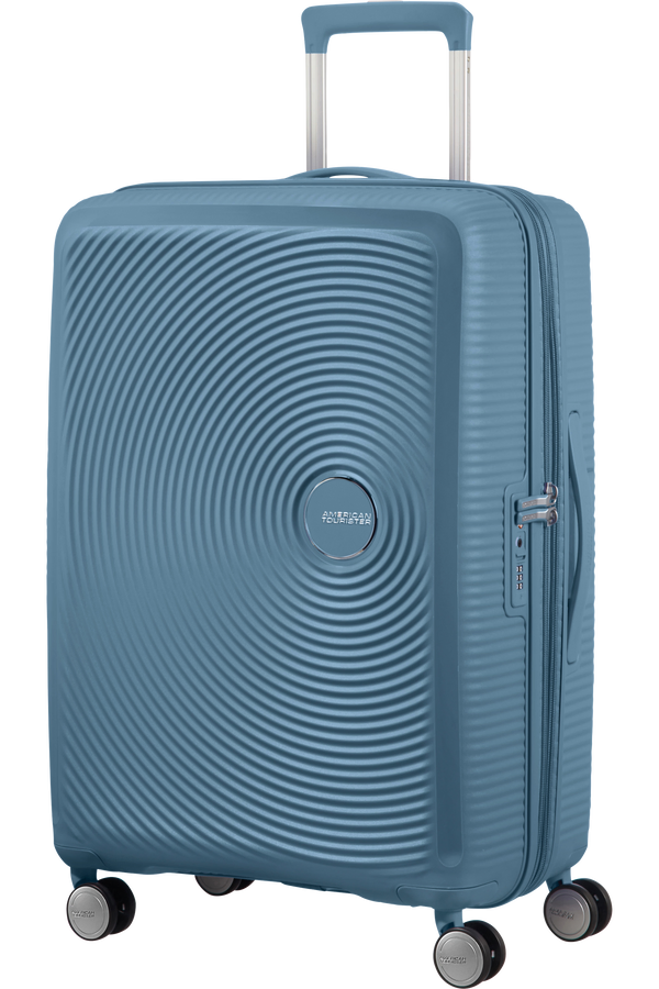 Mala de Viagem Média 67cm Expansível Azul Pedra - Soundbox | American Tourister®