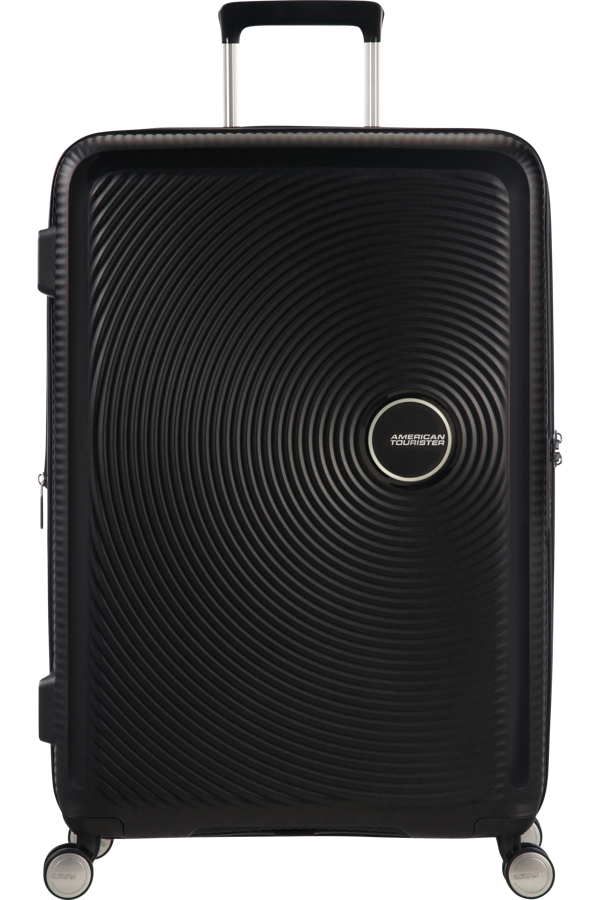 Mala de Viagem Média 67cm Expansível Preta - Soundbox | American Tourister®