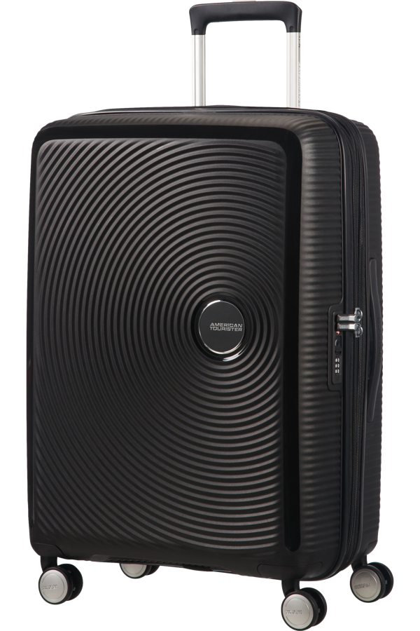 Mala de Viagem Média 67cm Expansível Preta - Soundbox | American Tourister®