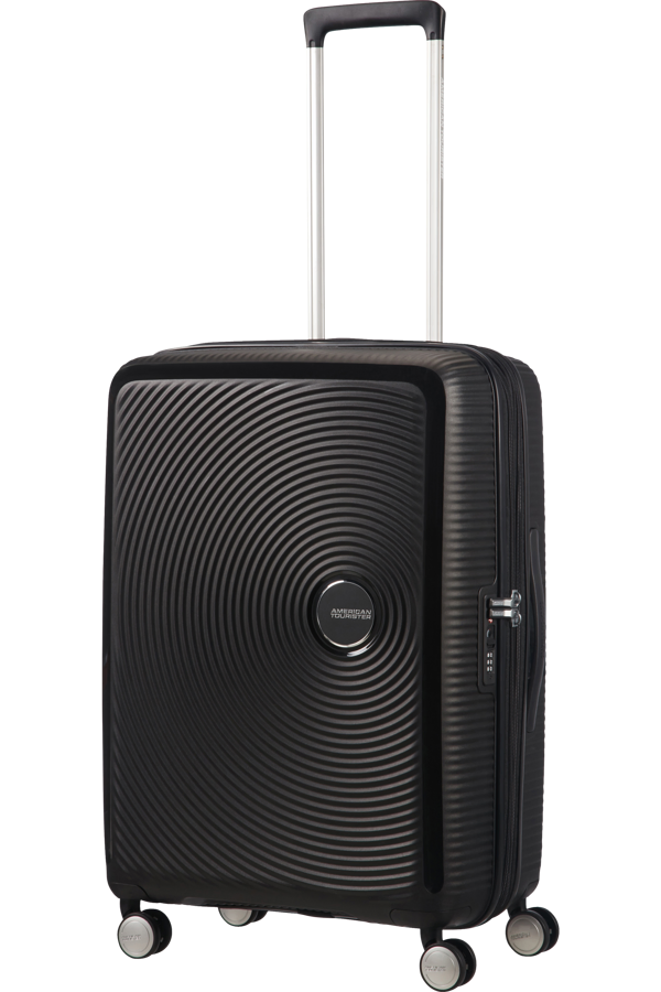 Mala de Viagem Média 67cm Expansível Preta - Soundbox | American Tourister®
