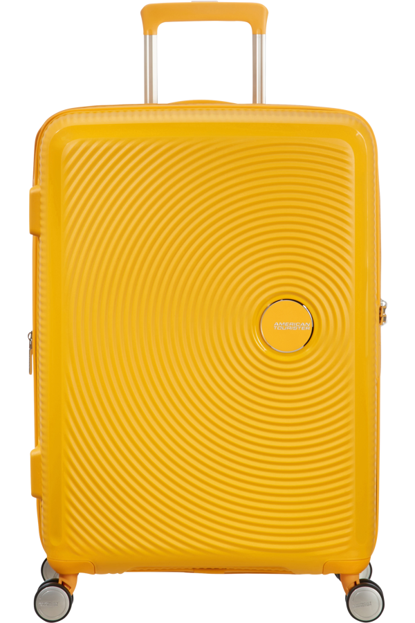 Mala de Viagem Média 67cm Expansível Amarela - Soundbox | American Tourister®