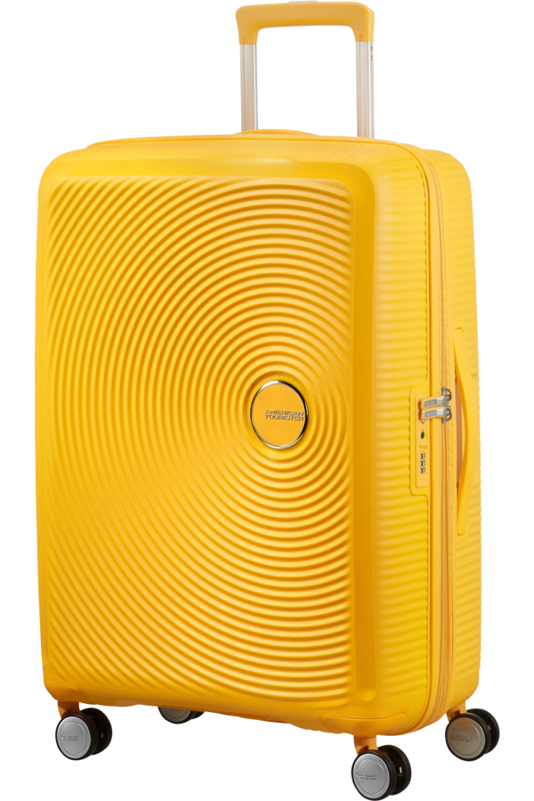 Mala de Viagem Média 67cm Expansível Amarela - Soundbox | American Tourister®