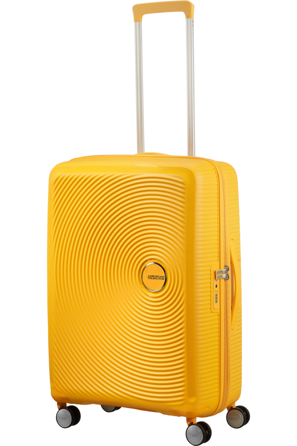 Mala de Viagem Média 67cm Expansível Amarela - Soundbox | American Tourister®