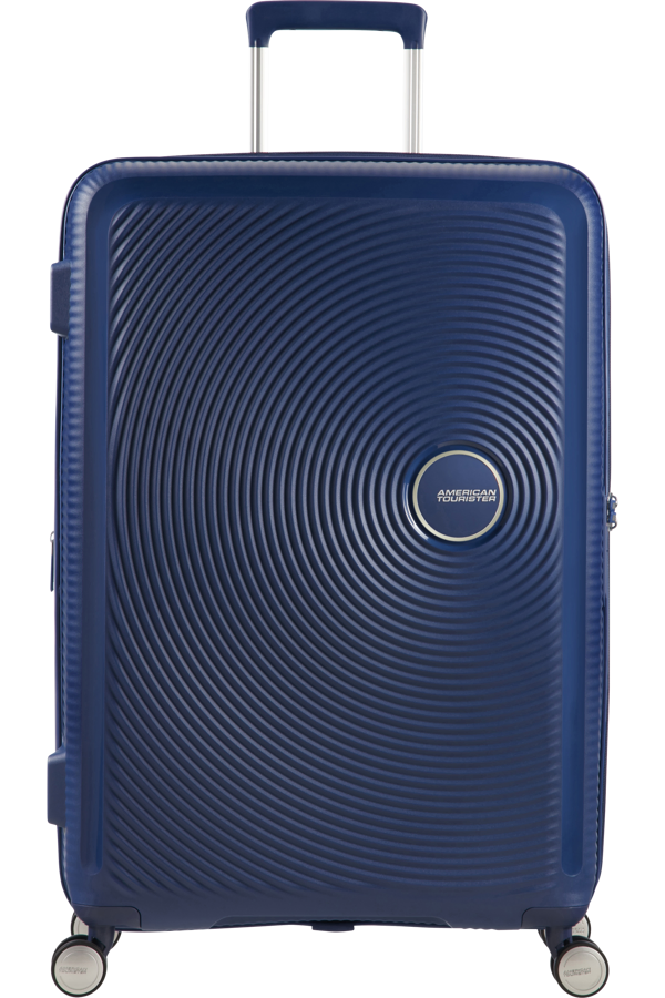 Mala de Viagem Média 67cm Expansível Azul Meia-Noite - Soundbox | American Tourister®