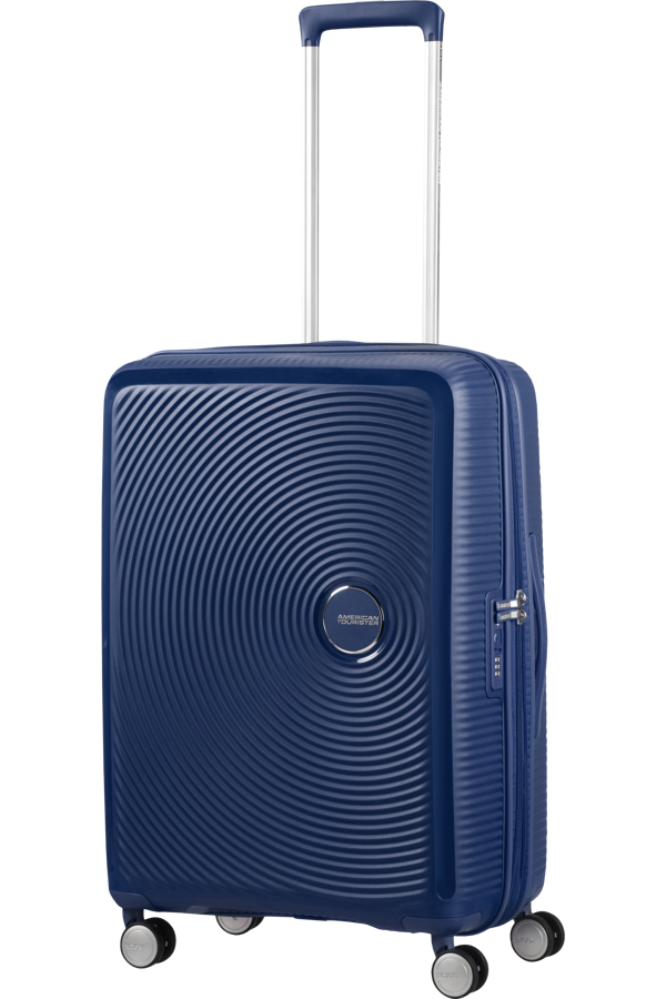 Mala de Viagem Média 67cm Expansível Azul Meia-Noite - Soundbox | American Tourister®