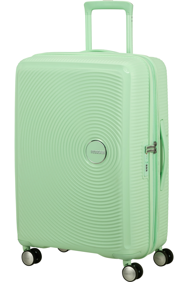 Mala de Viagem Média 67cm Expansível Verde Pastel - Soundbox | American Tourister®