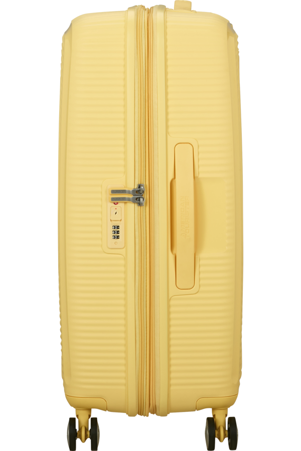 Mala de Viagem Média 67cm Expansível Amarelo Pastel - Soundbox | American Tourister®