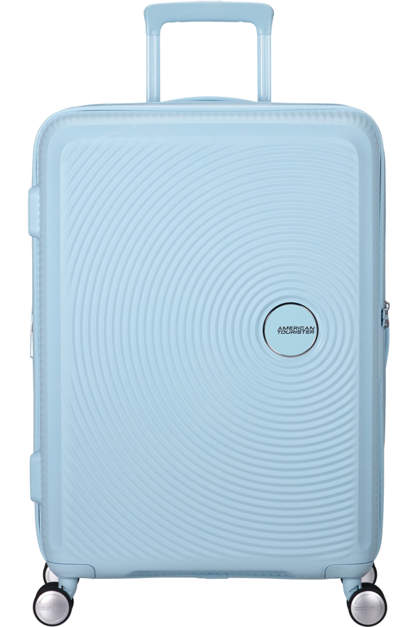 Mala de Viagem Média 67cm Expansível Azul Pastel - Soundbox | American Tourister®