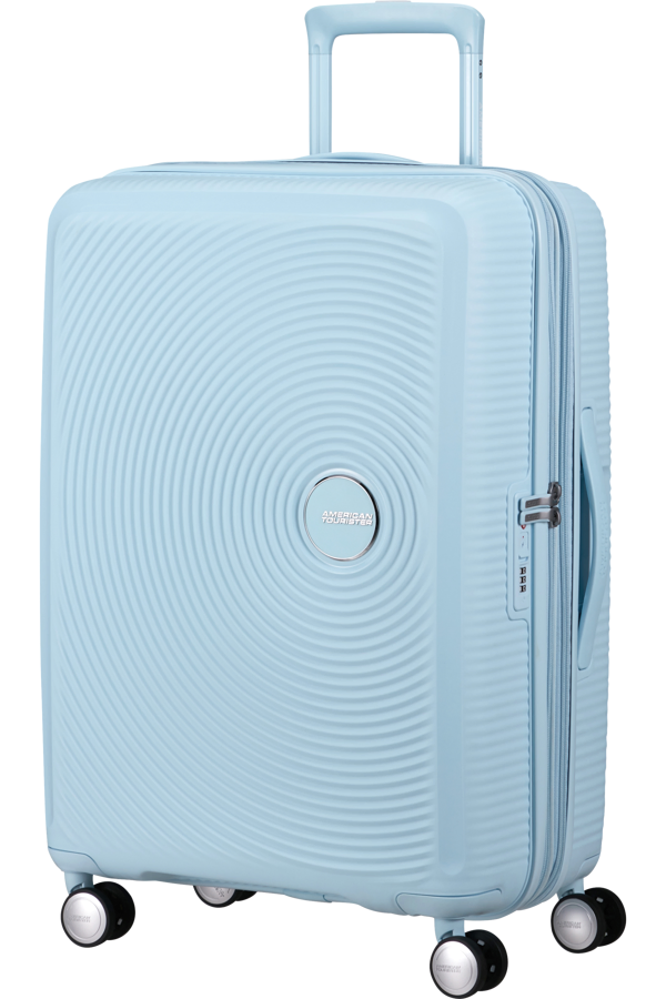 Mala de Viagem Média 67cm Expansível Azul Pastel - Soundbox | American Tourister®
