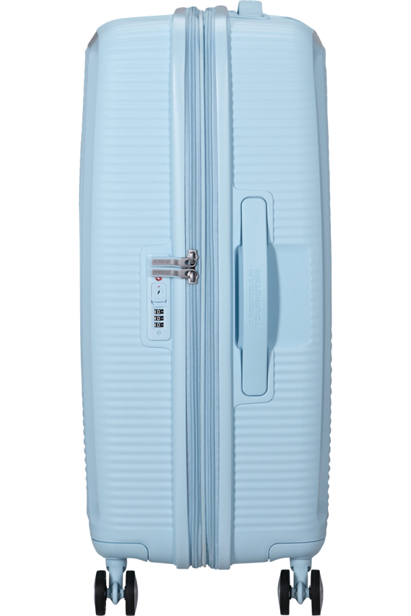 Mala de Viagem Média 67cm Expansível Azul Pastel - Soundbox | American Tourister®