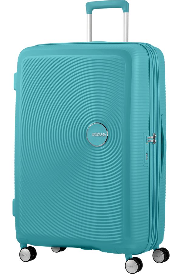 Mala de Viagem Grande 77cm Expansível Turquesa - Soundbox | American Tourister®