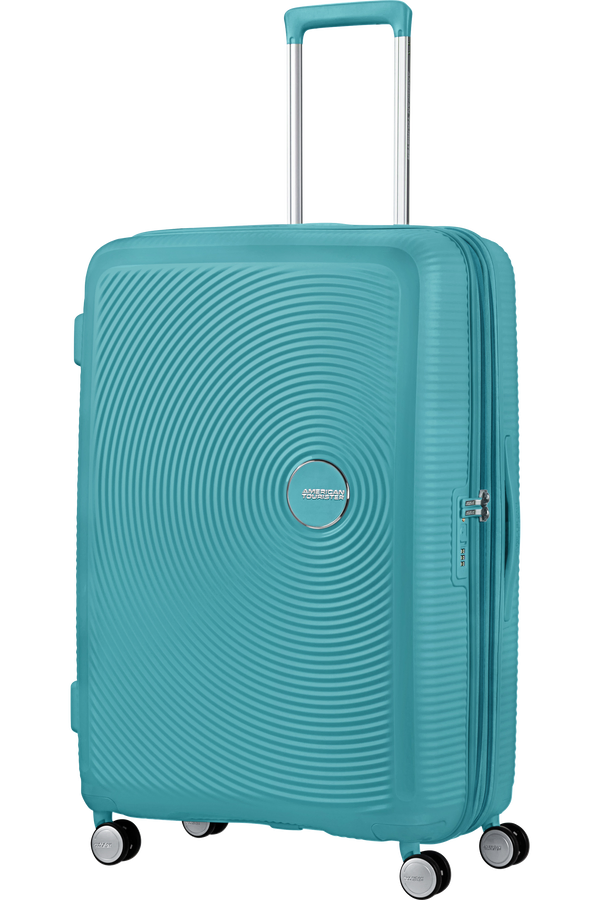 Mala de Viagem Grande 77cm Expansível Turquesa - Soundbox | American Tourister®