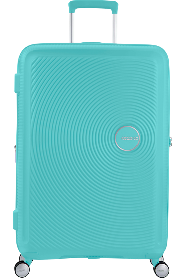 Mala de Viagem Grande 77cm Expansível Azul Piscina - Soundbox | American Tourister®