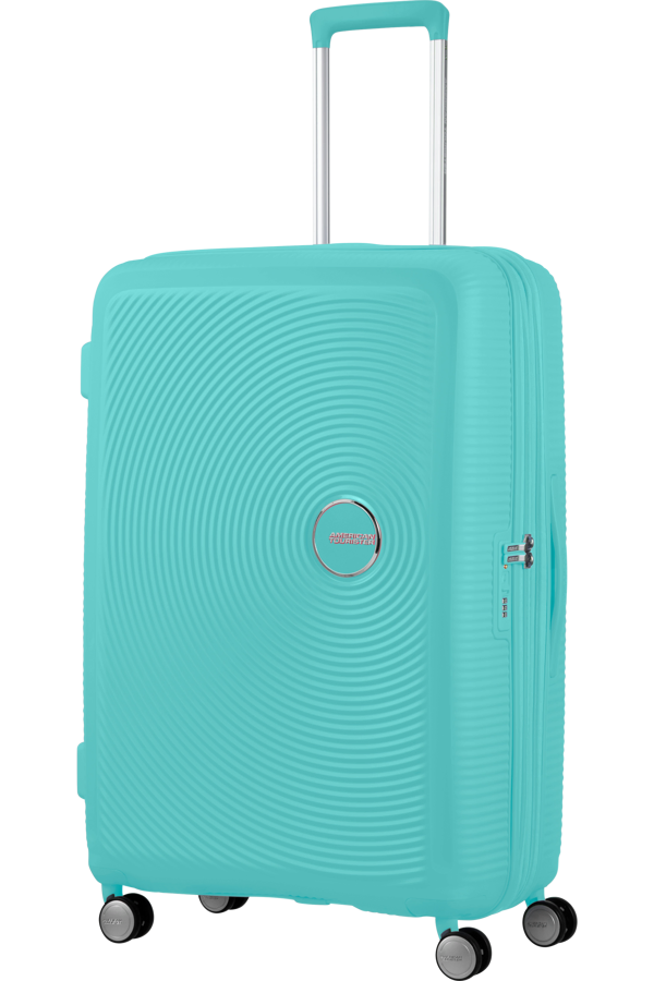 Mala de Viagem Grande 77cm Expansível Azul Piscina - Soundbox | American Tourister®