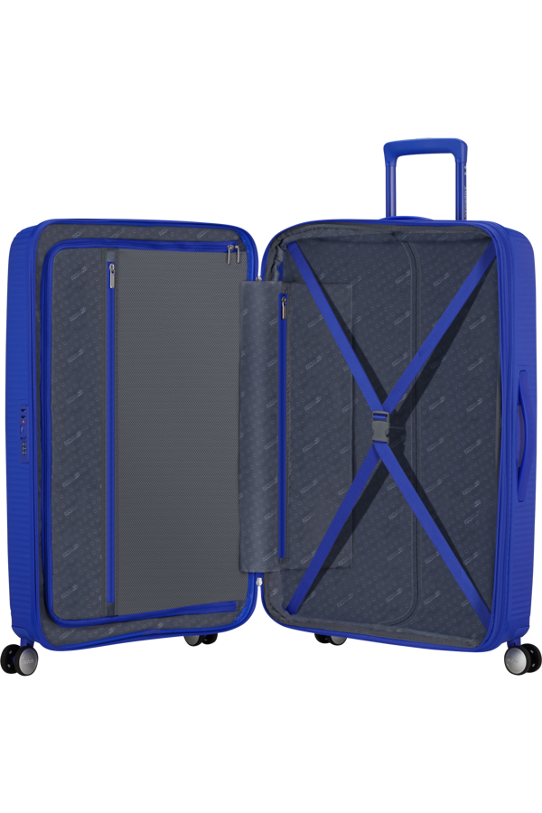 Mala de Viagem Grande 77cm Expansível Azul-Cobalto - Soundbox | American Tourister®
