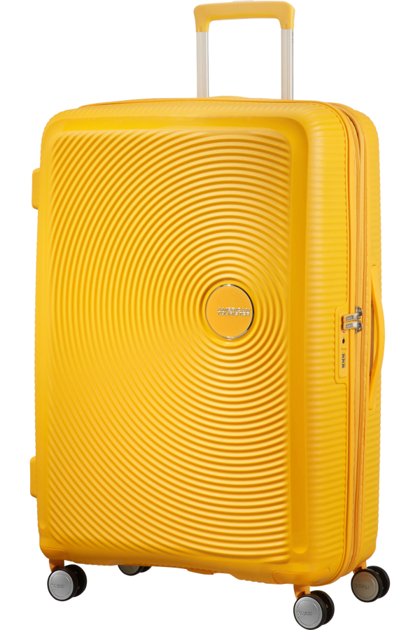 Mala de Viagem Grande 77cm Expansível Amarela - Soundbox | American Tourister®