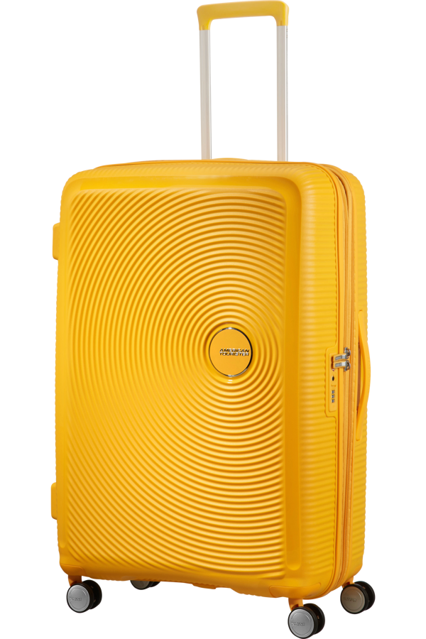 Mala de Viagem Grande 77cm Expansível Amarela - Soundbox | American Tourister®
