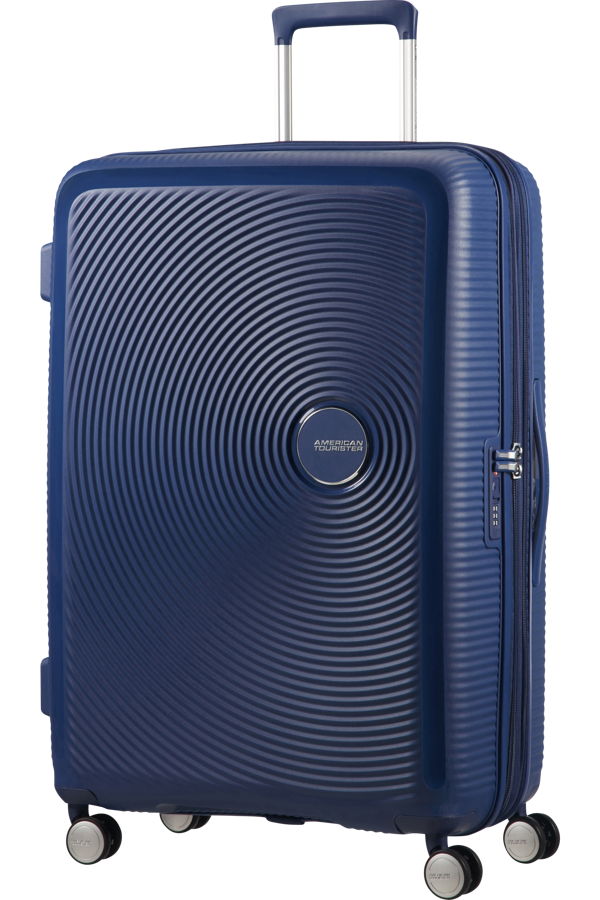 Mala de Viagem Grande 77cm Expansível Azul Meia-Noite - Soundbox | American Tourister®