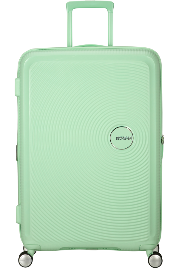 Mala de Viagem Grande 77cm Expansível Verde Pastel - Soundbox | American Tourister®