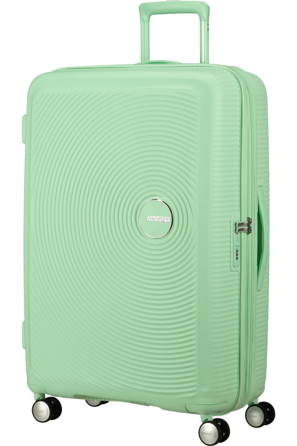 Mala de Viagem Grande 77cm Expansível Verde Pastel - Soundbox | American Tourister®