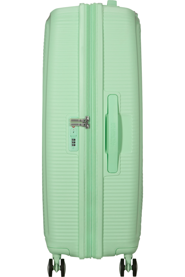 Mala de Viagem Grande 77cm Expansível Verde Pastel - Soundbox | American Tourister®