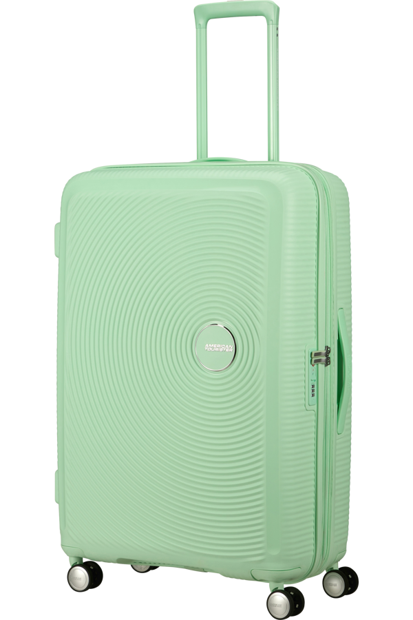Mala de Viagem Grande 77cm Expansível Verde Pastel - Soundbox | American Tourister®