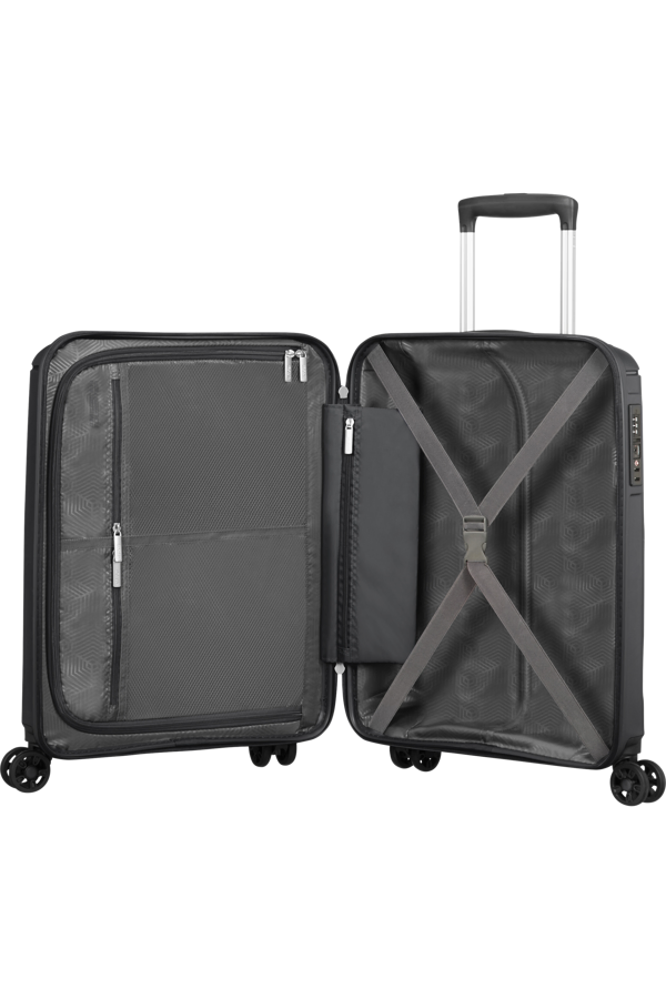 Mala de Cabine 55cm 4 Rodas Preta - Sunside | American Tourister®