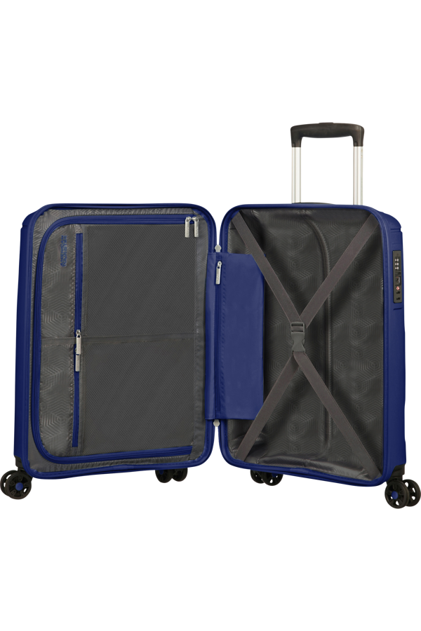 Mala de Cabine 55cm 4 Rodas Azul Marinho - Sunside | American Tourister®