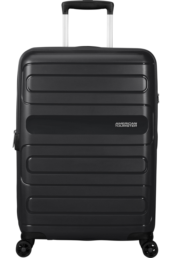Mala de Viagem Média 68cm Expansível 4 Rodas Preta - Sunside | American Tourister®