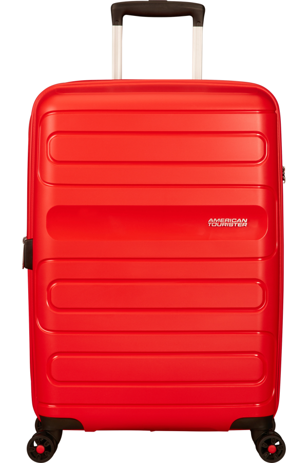 Mala de Viagem Média 68cm Expansível 4 Rodas Vermelha - Sunside | American Tourister®