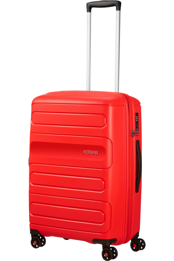 Mala de Viagem Média 68cm Expansível 4 Rodas Vermelha - Sunside | American Tourister®