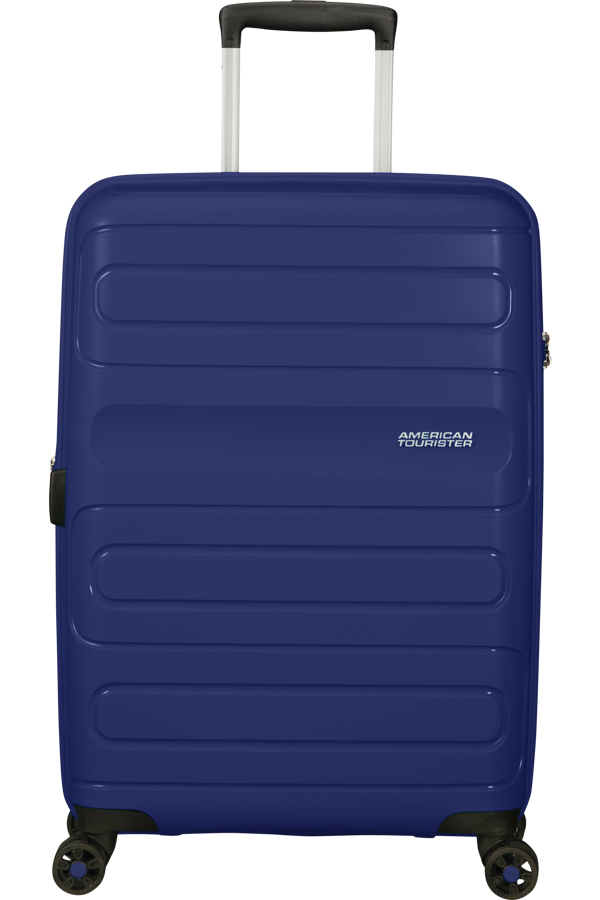 Mala de Viagem Média 68cm Expansível 4 Rodas Azul Marinho - Sunside | American Tourister®