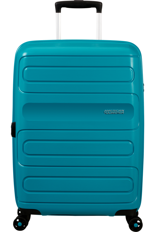 Mala de Viagem Média 68cm Expansível 4 Rodas Azul-Petróleo - Sunside | American Tourister®